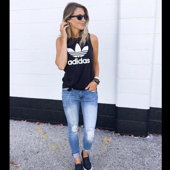 adidas Tops - 🌹LASTCHANCE🌹Adidas Black Tank Top